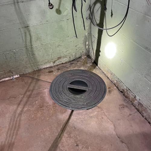 Tapa redonda de PE para tanque séptico con asa 45 cm reforzada 8