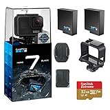 GoPro Hero 7 (Black) Action Camera w/ 2 Extra Batteries + 32GB Memory Card