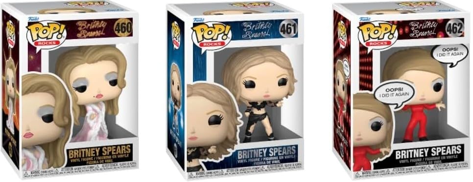 Funko Britney Spears Pop! Rocks evita buscar por separado con este juego completo de 3