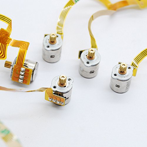 5 Pcs 2 Phase 4 Wire Micro Stepper Motor with Cable 3-5v Dc Dia 8mm Mini Stepper Motor Micro Stepping Motor for Digital Products Camera
