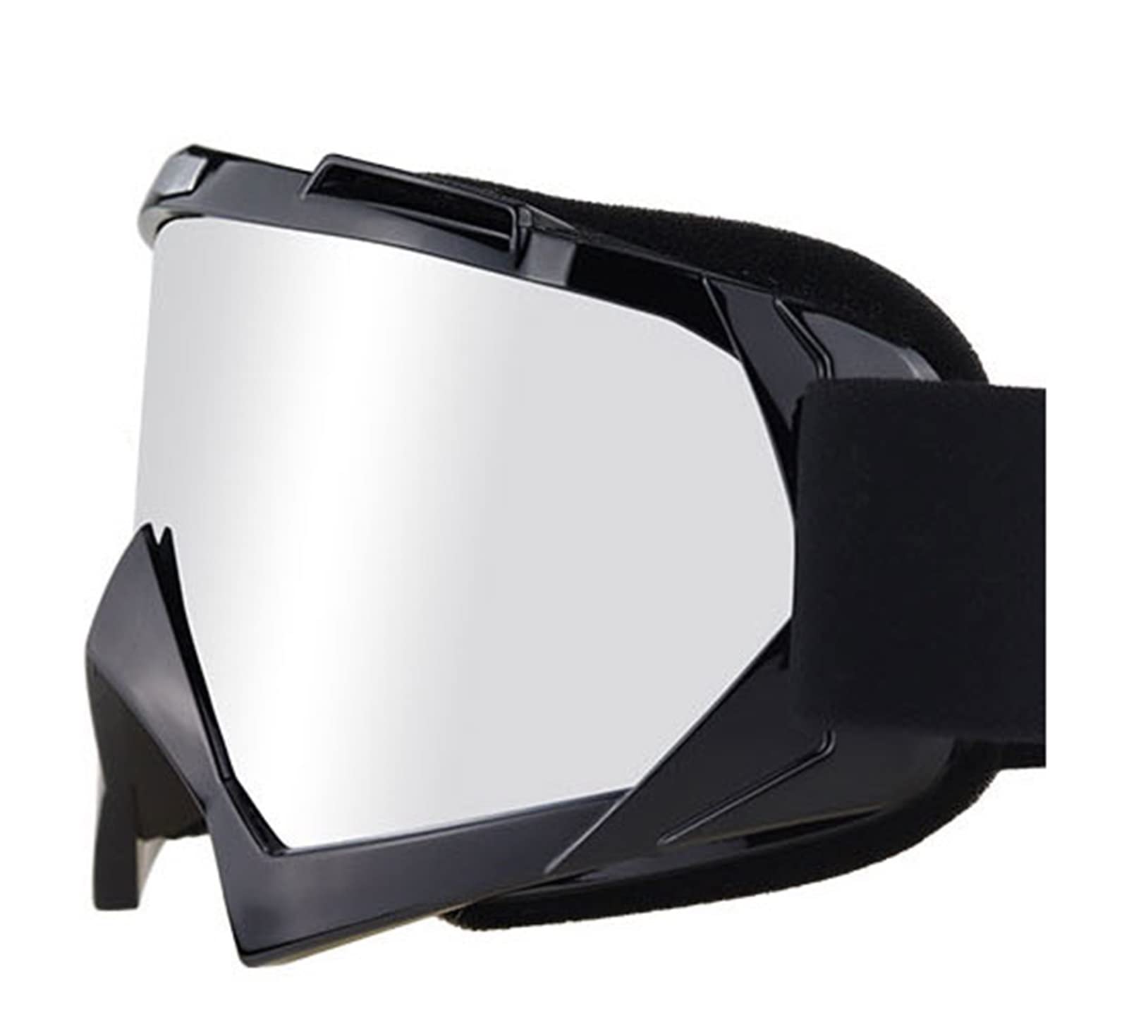 MRKU Occhiali da Sci Unisex per Equitazione, Occhiali da Sci Sportivi, Maschera Protettiva per Sci e Snowboard, con Occhiali Staccabili, Adatti per Ragazzi e Ragazze.