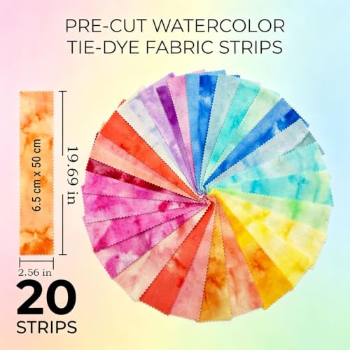 Bandes de tissu prédécoupées en coton premium style batik authentique pour patchwork et matelassage - 3