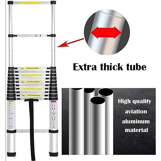 VTH Aluminium Telescopic Ladder Single Wall-Supporting (14FT) 2