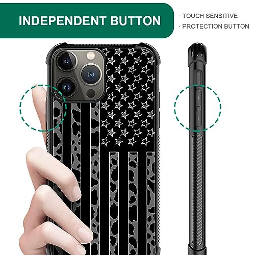 Coque iPhone 15 Pro Max léopard avec drapeau antichoc