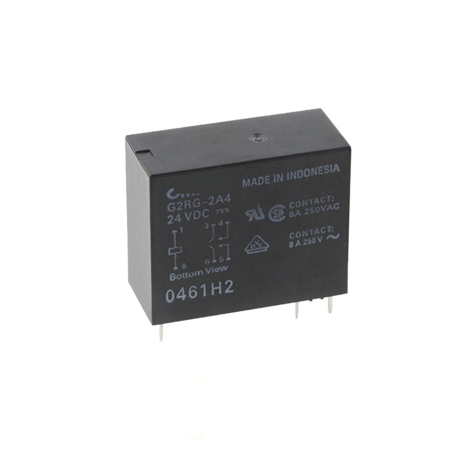 Relais G2RG-2A4-24VDC avec contacts haute résistance 8A - 8