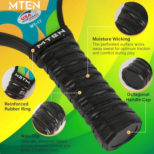 Image of MTEN Pickleball Paddles Set of 2 /4 /1, USAPA Approved Fiberglass Rackets