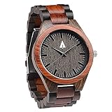 treehut Wooden Watch for Men with Adjustable Band and Stainless Steel Clasp – Japanese Quartz Analog