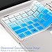 [2Pack] Keyboard Cover Skin for 15.6 HP Pavilion X360 15-BR075NR 15M-BP012DX BP011DX BP111DX BP112DX 15M-BQ021DX BQ121DX, 15-BS020NR 15-BS020WM 15-BS013DX 15-BW011DX, HP Envy 17M (gradualblue)