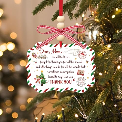 Image of Gifts for Mom from Daughter and Son, to My Mom Gift, Keepsake Christmas Ornaments for Mom Stepmom Grandma, Mom Ornaments 2024 Thank You Appreciation Mom Gifts, Christmas Mothers Day Birthday Gift
