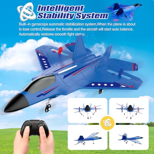Image of Fremego F22 Fighter Jet 2.4GHz RC Airplane for Kids & Adult Beginners