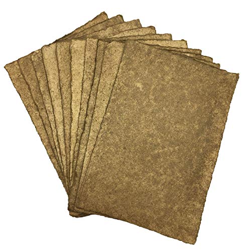 Habiller Vintage Antique Deckle Edge Loose Leaf Sheets for Writing Calligraphy, Printing, Scrapbook Crafts, Map, Certificate, Invitation (Pack of 50 Sheets) (HPDV-502-A4 (8.3 x 11.7)-50)