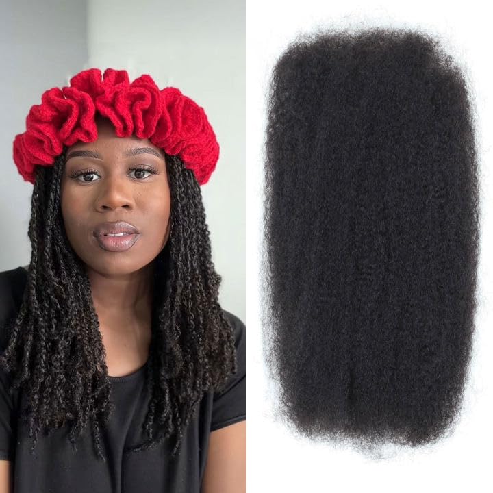 Afro Kinkys Bulk Human Hair 16in 4c Afro Kinky for Locs/Mini Twists