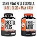 Crazy Muscle, Creatine Pills, 5g 3X Pure Creatine Monohydrate, Pre Workout Bulk Muscle Mass Gainer, High Absorption Easy to Take ThreeAtine 3 Type Optimum Performance for Lean Growth Men Women