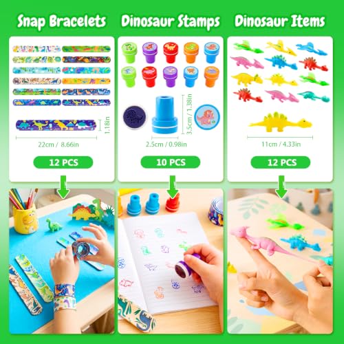 Leesgel 145PCS Dinosaur Party Favors, Goodie Bag Birthday Decorations - image 5