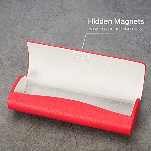 Image of Vemiss Hard Shell Eyeglass Cases, Lightweight Portable Glasses Case for Women Men