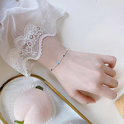 MEDWISE Chakra Bracelet Sterling Silver 7 Chakra Yoga Bracelet Wrist Link Bracelet Birthday Christmas Gifts for Women Wife Girlfriend4