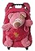 Inware 6230 - 3in1 Petit Trolley Ours pour les Enfants, Sac à Roulettes, Peluche Ours
