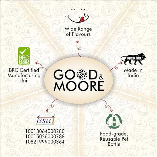 GOOD&MOORE Vanilla Syrup | For Coffee, Milkshake, Frappe, Cold-Coffee, Pancakes, Beverages And More | Concentrated Syrup | Ready To Mix | Mixer | Premium Syrup | 750Ml, Liquid - Image 7