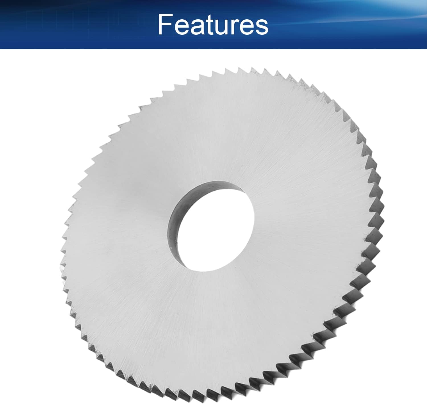 Auniwaig Circular Saw Blade, 3.15inch 72T Cutting Saw Blade, 0.216inch Thickness HSS Round Slitting Saw Cutter Blade, for Metal, Plastic, Wood, Plastic, Wood