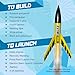 Estes 810 220 Swift Rocket-Building Kit, Intermediate Mini Flying-Rocket-Model Kit for Ages 10+