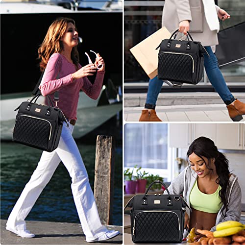 Weitars Lunch Bag For Women, Cute Insulated Lunch Box For Women For Work, Large Leak Proof Lunch Tote Bags,Lunch Cooler Purse With Side Pockets & Shoulder Strap, Lunchboxes For Picnic Beach #TOP5