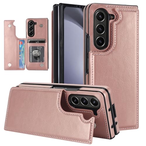 Samsung Galaxy Z Fold 5 étui portefeuille avec porte-cartes pour le quotidien