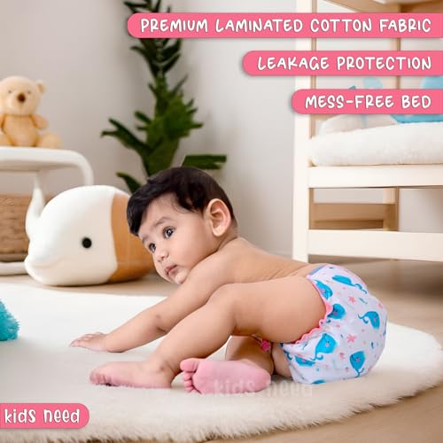 Image of kids need Advance langot for new born baby 0-3 months, Pack of 3 SMALL size (0-5kg) super soft cotton cloth nappies for new born baby essentials, Reusable washable nappy L2S