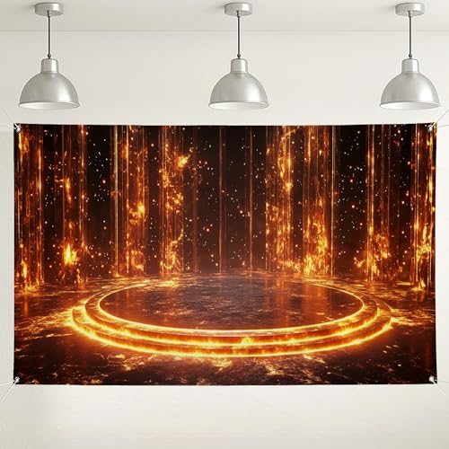 Sfondo luminoso ardente per palcoscenico decorazioni astratte eleganti per feste accattivante sfondo fotografico per interni ed esterni per eventi compleanni celebrazioni di Capodanno 180 x 109