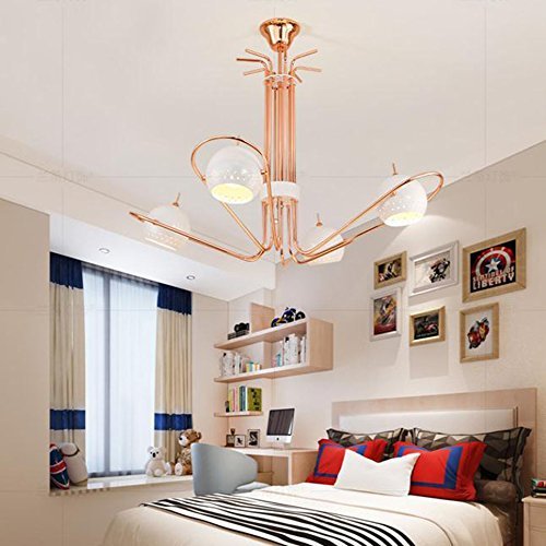 Lustre industriel Loft B-80cm en fer noir pour éclairage de grand salon