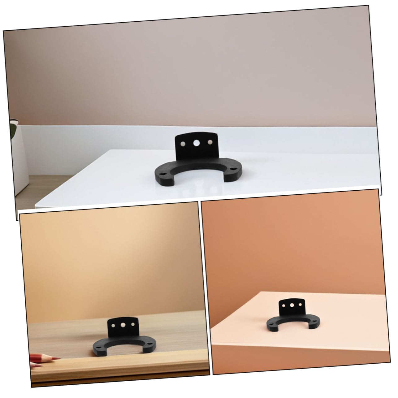 Holibanna Adjustable Angle Wall Mount Microphone Clip Robust Holder for Home Studio