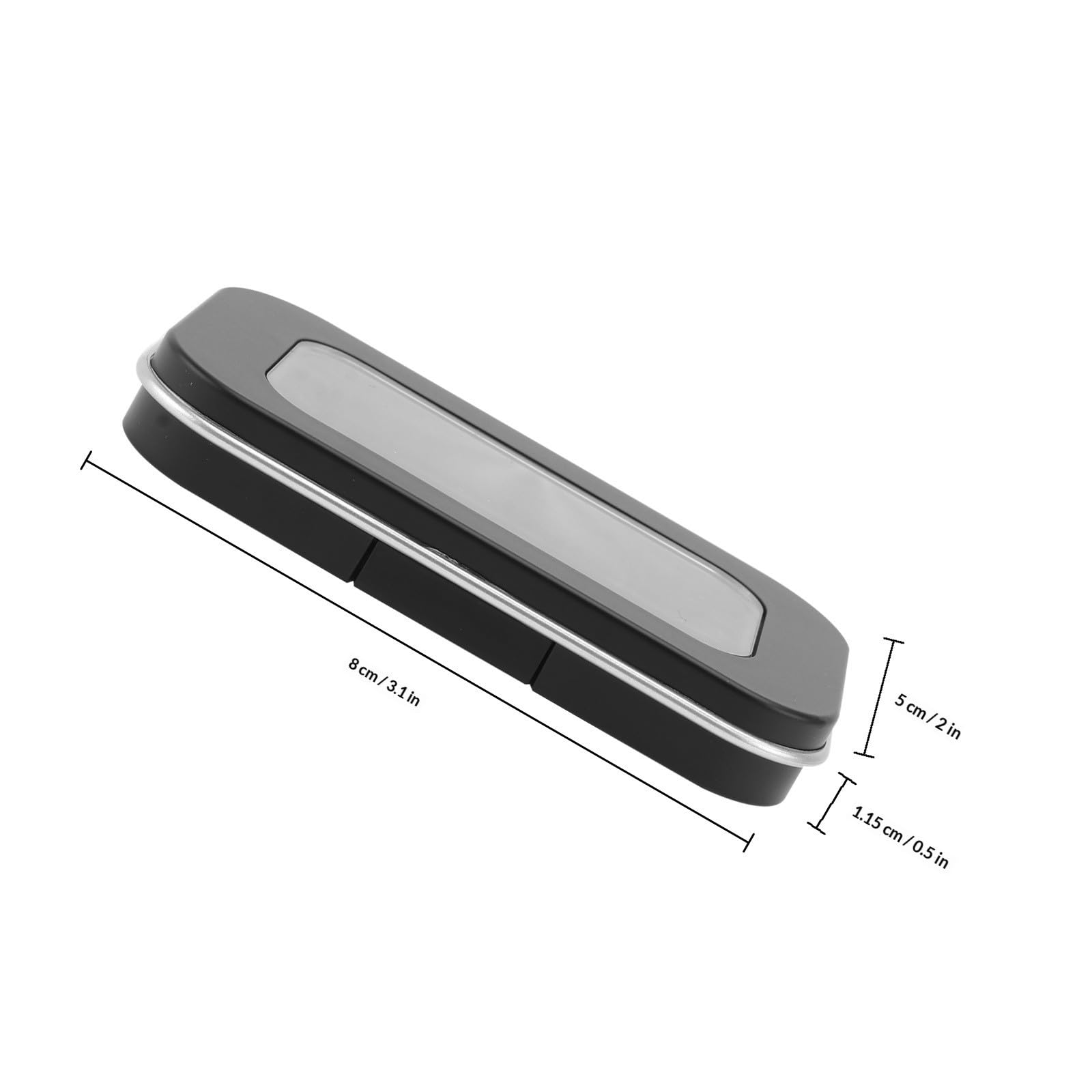 2 Stück Magnetischer Lidschattenbehälter aus Kunststoff, Schwarz | Leere Rougebehälter für Selbstgemacht Kosmetik, Tragbar für Make Up und Display