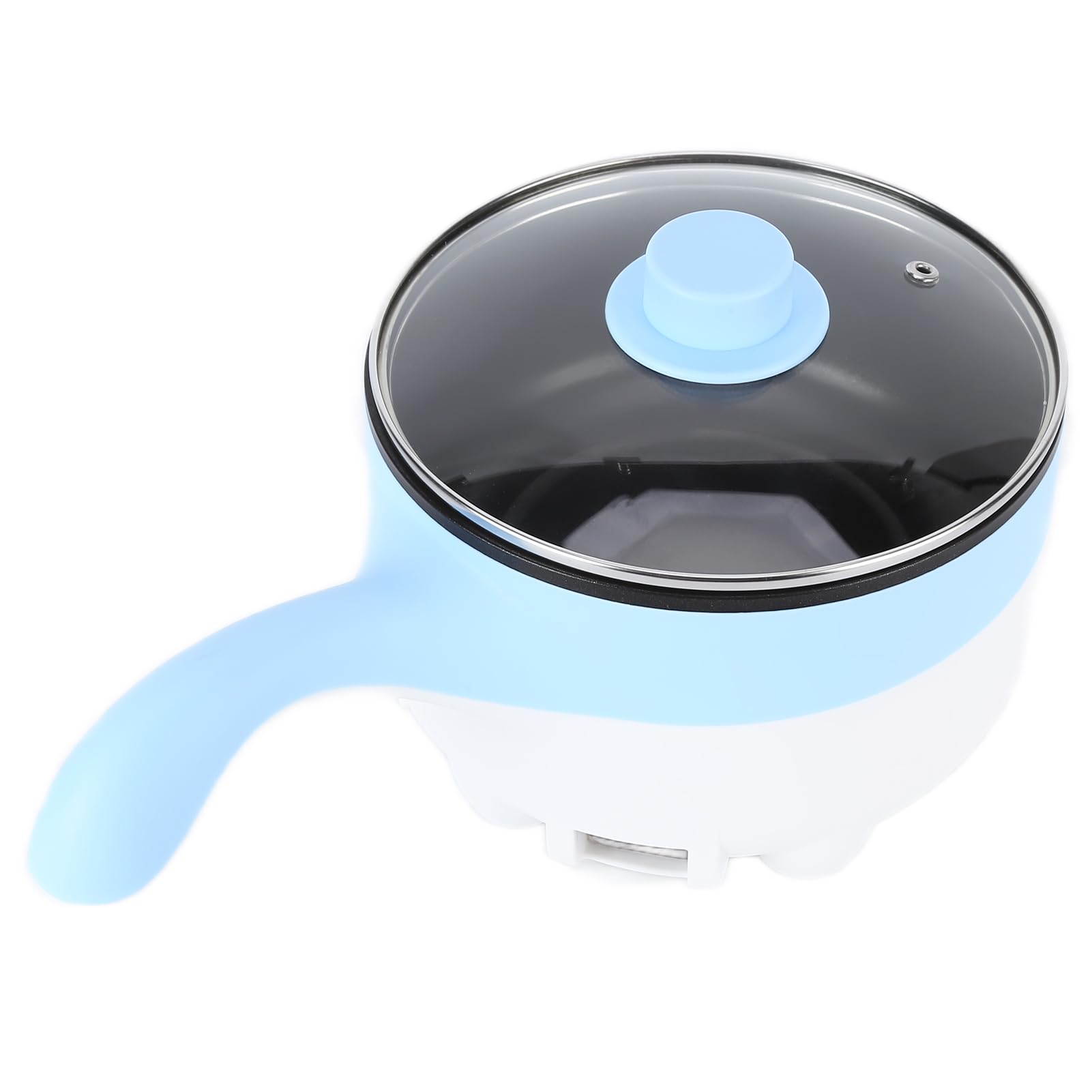 Yctze 24V 2L Car Electric Cooking Pot - Stainless Steel NonStick Multifunction Cooker with Steamer for OntheGo Meals (24V 2 liter electric cooked frying pan sky blue)