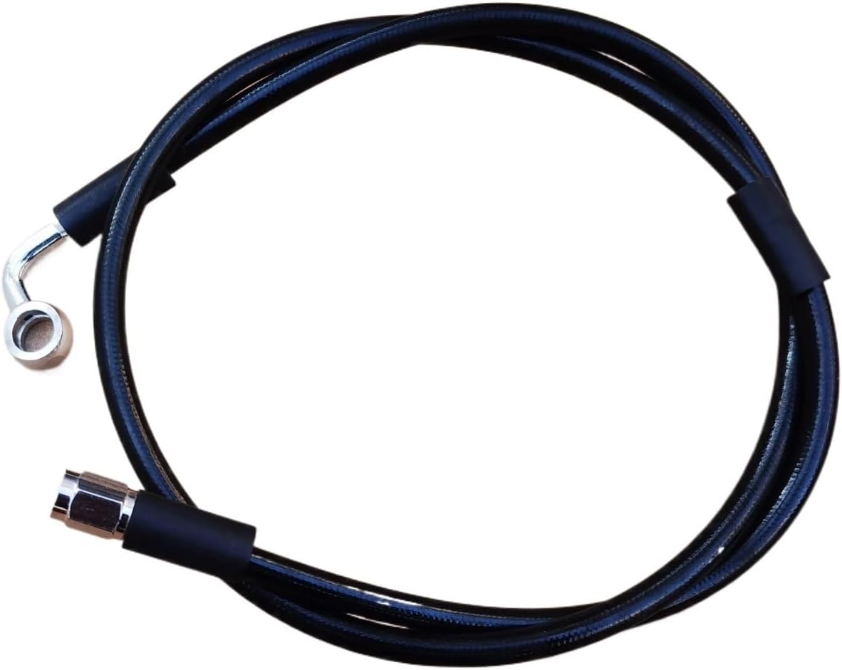 オートバイホース 10mm 90&deg; サイド+メススイベルステンレス編組ユニバーサルオートバイ油圧ブレーキホースクラッチオイルラインチ