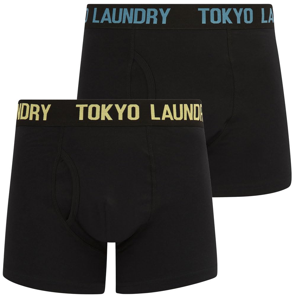 Tokyo Laundry Men's 2 Pack Gift Box Stretch Cotton Boxer Shorts Set