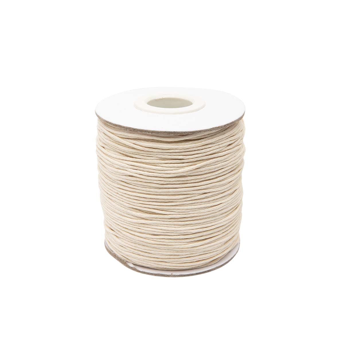 Realm 1Mm Natural - 10M Waxed Cord Cotton - Bracelets, Necklaces, Jewellery Thread, Shamballa Macrame (1Mm Natural - 10M)