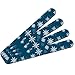 Snowflakes on Blue Tile Pattern Double-Sided Nail File Emery Board Set 4 Pack