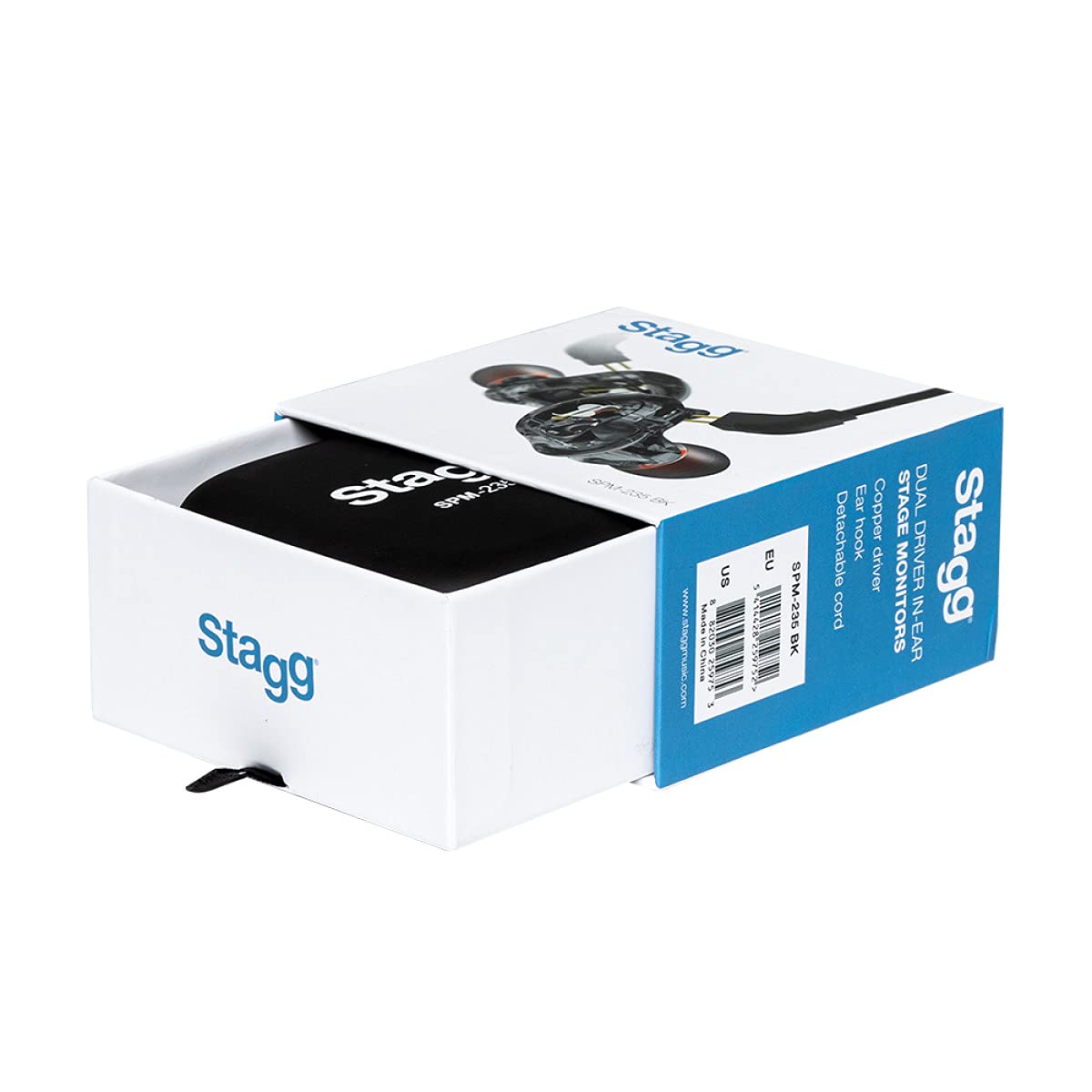 Stagg Dual Driver In-Ear Bühnen-Monitore transparent SPM-235 TR.