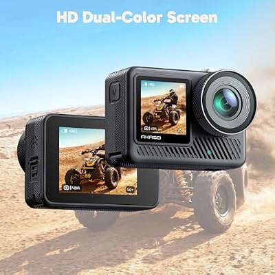 AKASO Brave 8 Lite 4K60 Action Camera - 33ft Waterproof Underwater Camera, 48MP Photo, Ultra HD Video, HDR, Touch Screen, 5G WiFi, SuperSmooth Stabilization, 8X Slow Motion with Helmet Accessories Kit
