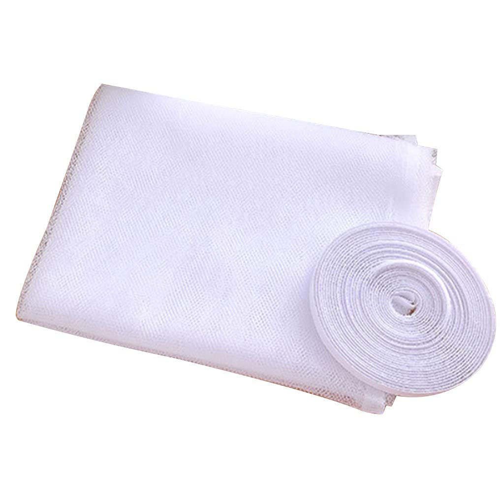 GMBYLBY Screen Curtain Window Mesh Net Fly Mosquitoes For Netting Self-adhesive With Tape