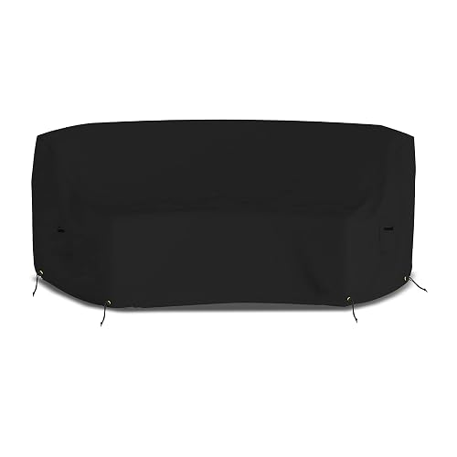 Covers & All Curved Outdoor Couch Cover, 12 Oz PVC