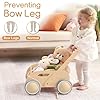 Andador Madera Bebé, Caminador Bebé para Niños y Niñas, Andadores para Bebes con Espacio de Almacenamiento, Regalo para Cumpleaños Navidad, Natural #3