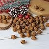 Country Primitive Craft Rusty Tin Jingle Bells for Crafting Designing and Decorating Home Decoration 50 PiecesRusty 079 inch