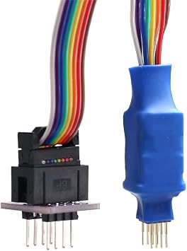 SOP8 Test Clip Probe Line for 93CXX/25CXX/24CXX Circuit Programming on USB Programmer TL866 RT809H (150mil)