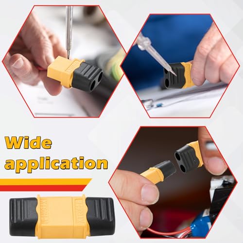 Image of Frienda 48 Pair XT60 Connectors (XT60 Upgrade) LiPo Battery Connectors Male Female Bullet Connector Plugs for RC Parts LiPo Battery