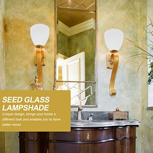 SOLUSTRE 2 Stück Acryl Lampenschirme Kugelform - Ersatzschirme Für Hänge- & Wandleuchten