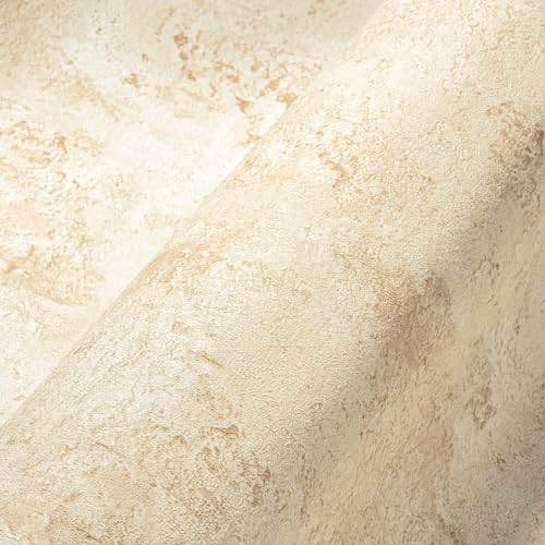 A.S. Création Steintapete Beige Creme THE BOS 388237 Vliestapete Stein 10,05 m x 0,53 m Made in Germany