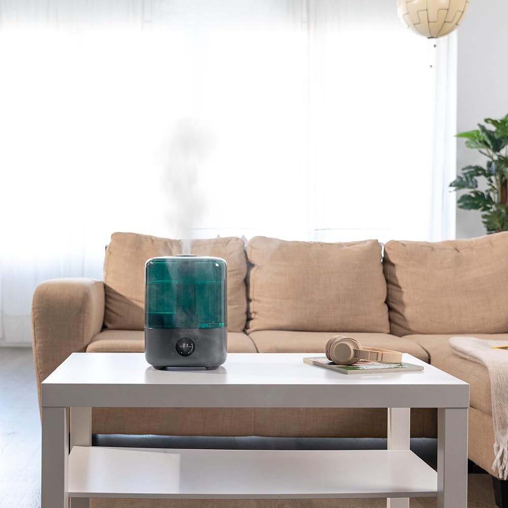Cecotec Breezecare 2900 Smart nawilżacz wody, 25 W, maksymalne nawilżanie 300 ml/h, zbiornik 4,5 l, ekran dotykowy, timer do 8h, kontrola wilgotności 45% do 90%