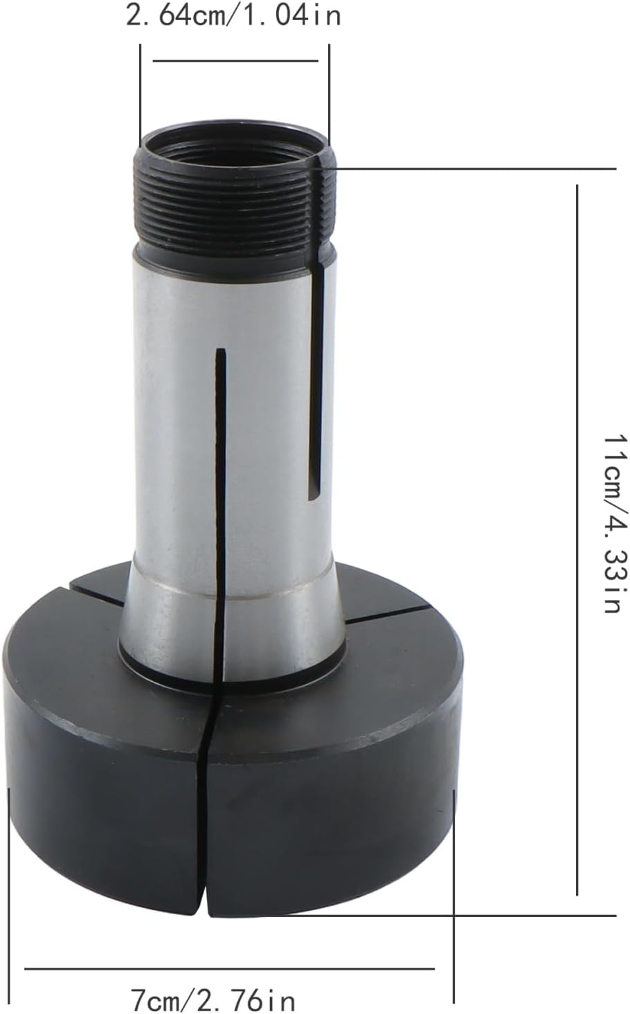 findmall 3 Inch Accuracy 5C Steel Step Collet Fixture Mount Lathe Face Plate, High Hardness Lathe Faceplate for 5C Collet Systems and Standard Lathes