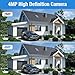 Douevo 4MP PoE Security Camera System with 4 Outdoor Cameras & 8CH NVR with 2TB HDD, No Monthly Fee | Plug & Play Setup, Remote View on Phone for Indoor/Outdoor Home Protection