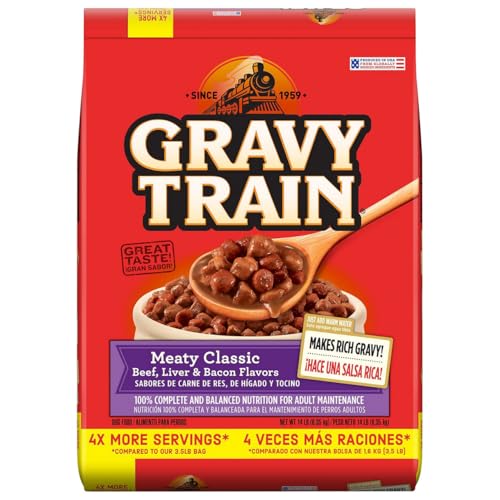 Gravy Train Meaty Classic Beef Liver & Bacon Flavor Dog Food 224 Ounce